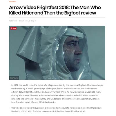 Arrow Video Frightfest 2018: The Man Who Killed Hitler and Then the Bigfoot review